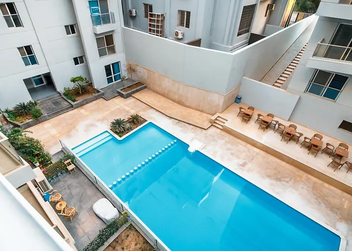 Peaks - Luxury 1Br Apartment Pool View R106 El Nessim