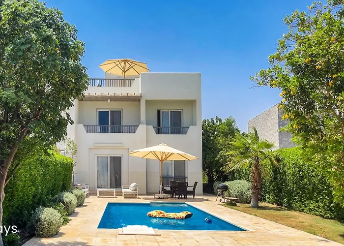 Ollystays Seaview Villa 3Br Heated Pool Gym-Joubal El Gouna
