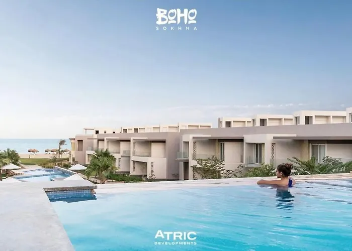 Boho-Chic Beachfront Villa Ain Sokhna, Garden